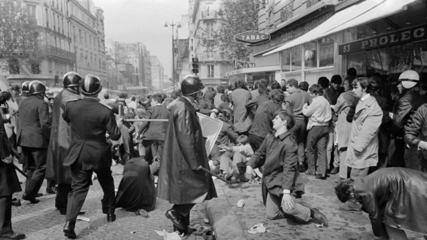 Imagen de las revueltas de Mayo del 68 en París