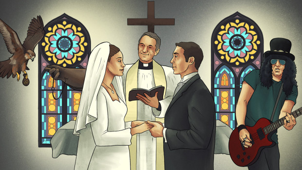 Los curas se enfrentan cada vez más a peticiones variopintas en las bodas