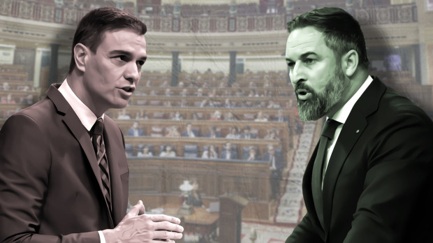 Pedro Sánchez y Santiago Abascal