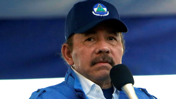 FILE - In this Sept. 5, 2018 file photo, Nicaragua's President Daniel Ortega and his wife, Vice President Rosario Murillo, lead a rally in Managua, Nicaragua. As international health organizations warn of increasing infections in Nicaragua and independent Nicaraguan doctors call for a voluntary quarantine to slow the spread of the delta variant, the government has made clear that comments out of step with its line are unacceptable as Ortega seeks a fourth consecutive term. Murillo has accused doctors of ‚Äúhealth terrorism.‚Äù (AP Photo/Alfredo Zuniga, File)