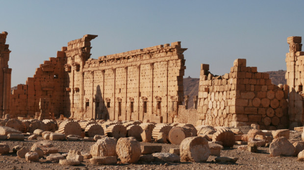 Vista panorámica de las ruinas de Palmira