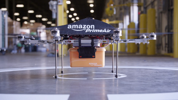 Dron MK4, el primer diseño de Amazon para hacer envíos a domicilio desde el aire