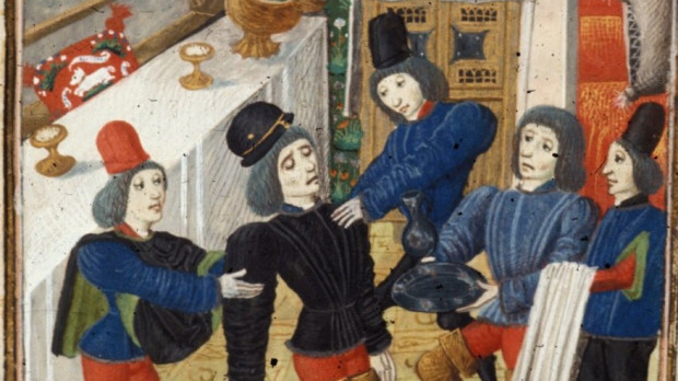 La muerte de Fébus, Chroniques de Froissart, Londres
