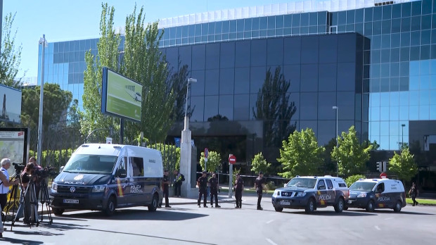 Imagen del acceso al Ifema y sus medidas de seguridad
