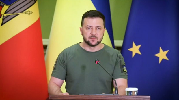 Imagen del Presidente ucraniano Volodímir Zelenski