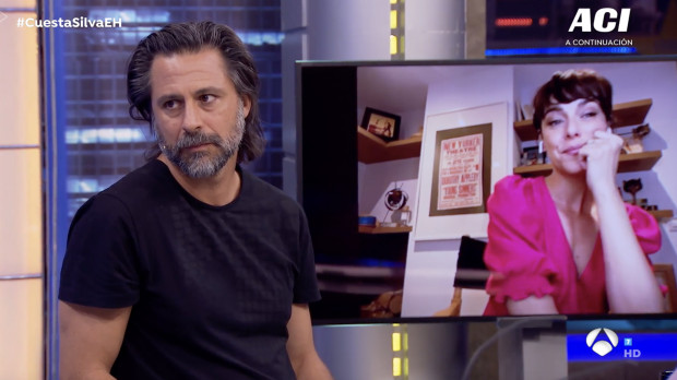 Hugo Silva y Belén Cuesta, durante su entrevista en 'El Hormiguero'