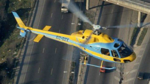 El helicóptero Pegasus en pleno funcionamiento