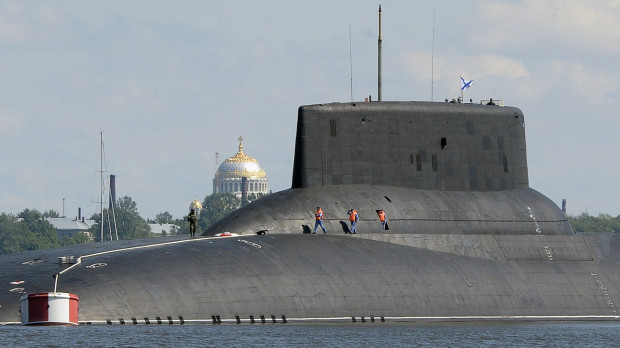 El mayor submarino nuclear ruso, foto de archivo