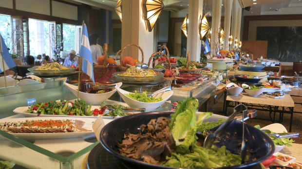 Imagen de archivo de un buffet