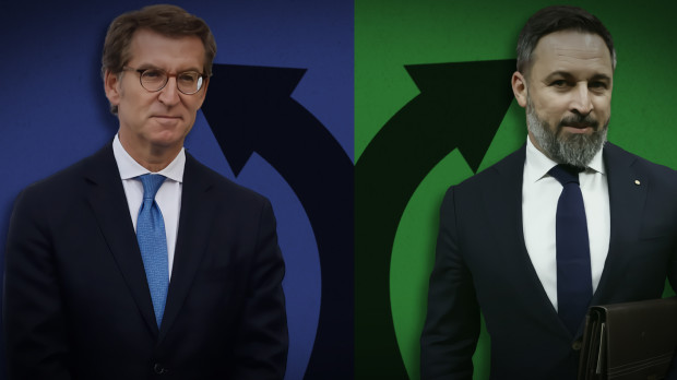 Hay en torno a un 13 % de trasvase de voto de Vox a PP