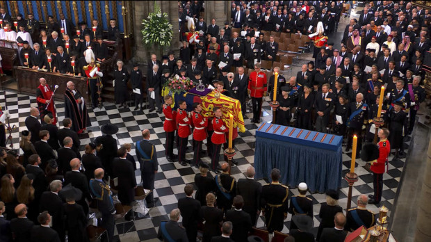 El funeral en la Abadía de Westminster