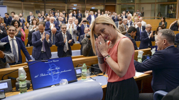 Giorgia Meloni, líder de Hermanos de Italia y favorita en las elecciones del 25 de septiembre de 2022