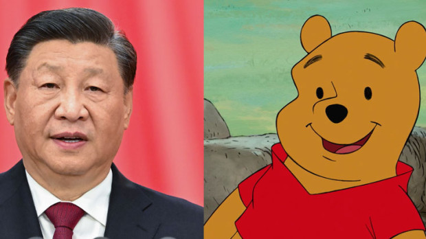 El presidente chino Xi Jinping y el dibujo animado Winnie The Pooh