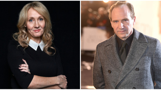 J. K. Rowling y Ralph Fiennes