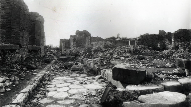 Bombardeo de Pompeya en 1943 por los aliados en la Segunda Guerra Mundial