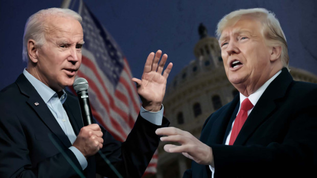 Joe Biden y Donald Trump, líderes de los partidos demócrata y republicano