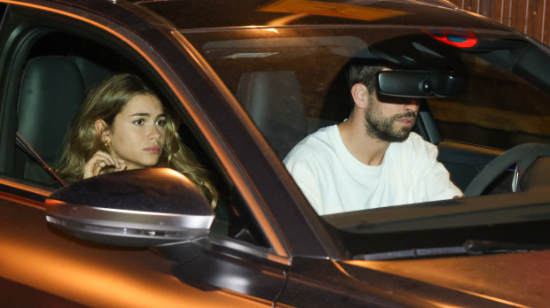 Former soccerplayer Gerard Pique and Clara Chia arrive Kosmos event in Barcelona on Thursday, 10 November 2022.