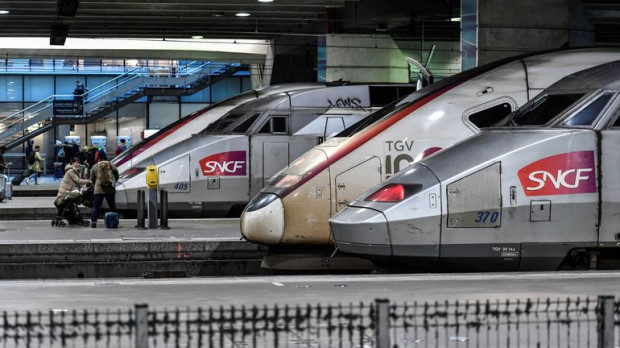 Trenes de la compañía francesa SNCF