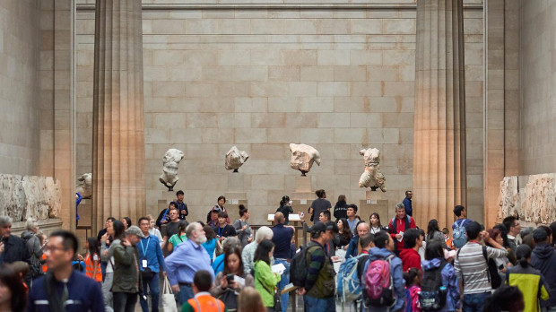 Los mármoles del Partenón de Atenas, en el Museo Británico de Londres