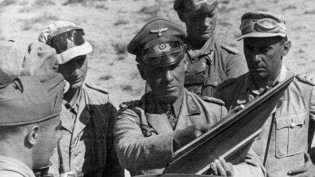 Rommel en el desierto africano en junio de 1942