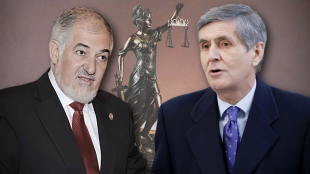 El magistrado Cándido Conde-Pumpido y Pedro González-Trevijano, presidente del Constituciona