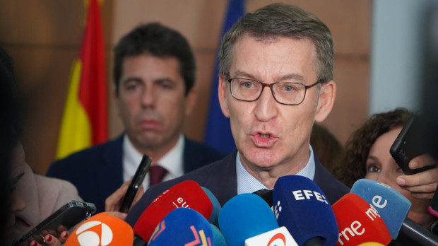 El presidente del Partido Popular, Alberto Núñez Feijóo.