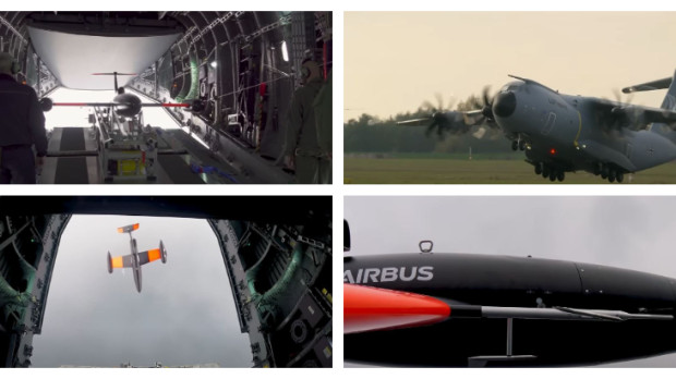 Así es el lanzamiento de un dron desde un Airbus A400M, dentro del proyecto FCAS