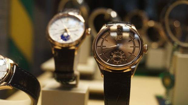 Relojes Rolex en un escaparate
