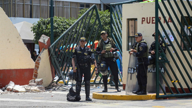 Integrantes de la Policía Nacional de Perú
