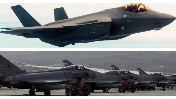 El F-35 B estadounidense se perfila como sustituto de los Harrier mientras 25 nuevos Eurofighter sustituirán a los F-18
