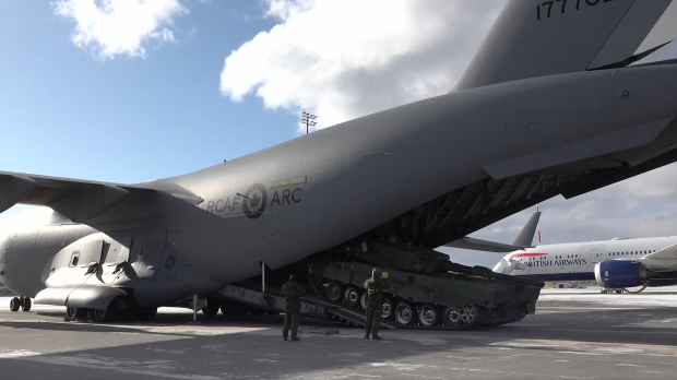 Canadá envía el primer tanque Leopard a Ucrania