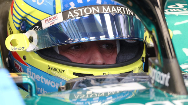 Fernando Alonso durante el Gran Premio de Baréin