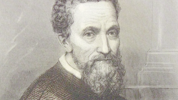 Ilustración de Miguel Ángel Buonarrotti, a partir de un retrato de Danielle de Volterra