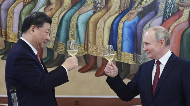 El presidente chino, Xi Jinping, y el presidente ruso, Vladimir Putin