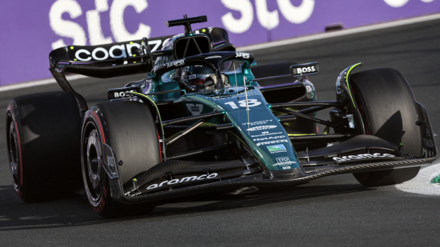 El monoplaza de Lance Stroll en el Gran Premio de Arabia Saudí