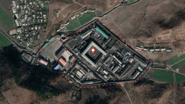 Centro de re-educación en Kaechon, localidad al sur de Corea del Norte