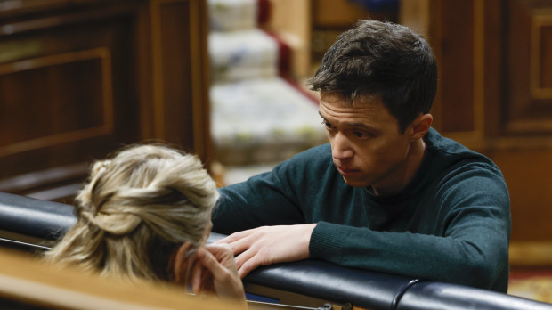 Yolanda Díaz e Íñigo Errejón, el jueves en el Congreso