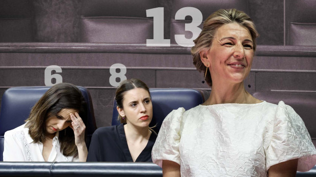 La ministra de Trabajo dobla en apariciones a sus 'compañeras' de bancada