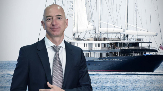 El barco de Jeff Bezos está valorado en unos 500 millones de euros