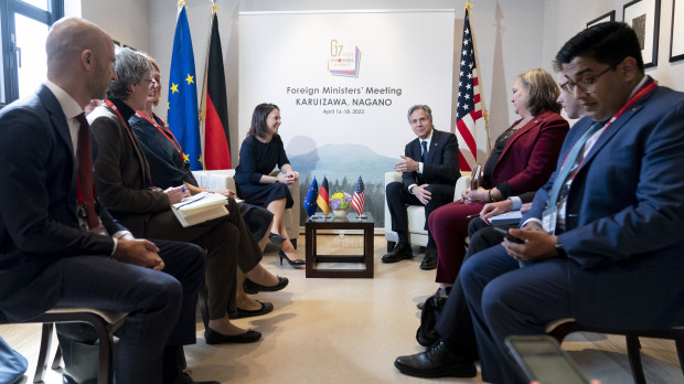 Los jefes de la diplomacia del G7 en Japón