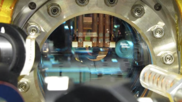 Un atomchip, en un laboratorio de TU Wien (Viena)