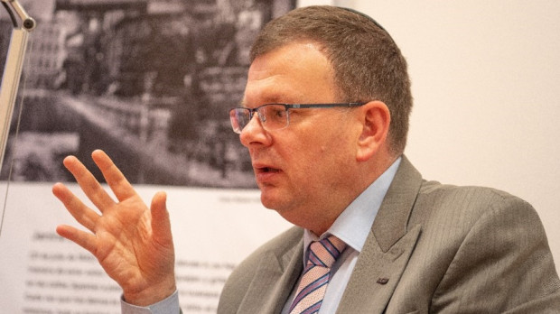 Albert Stankowski, durante la entrevista con El Debate
