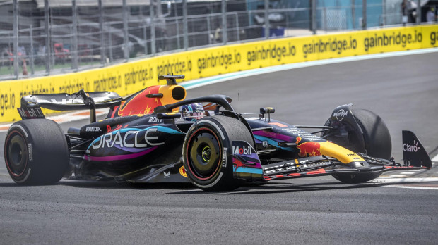 Max Verstappen y su Red Bull en Miami