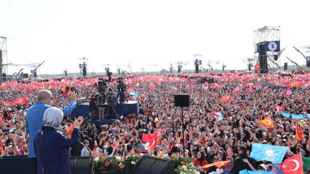 El presidente de Turquía y el candidato presidencial de la Alianza Popular, Recep Tayyip Erdogan