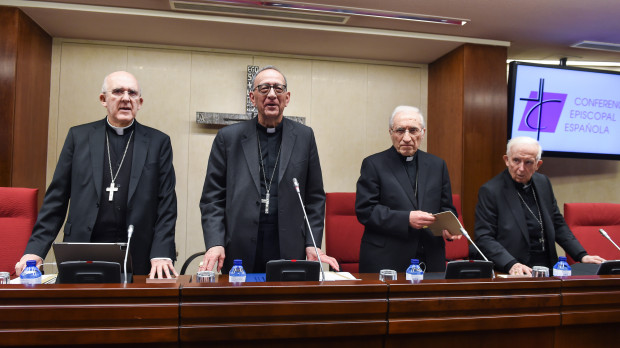De izquierda a derecha, Carlos Osoro, Juan José Omella, Rouco Varela y Antonio Cañizares