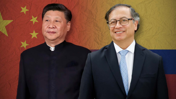 Xi Jinping y Gustavo Petro