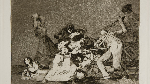 Los desastres de la guerra, n.º 5: «Y son fieras»