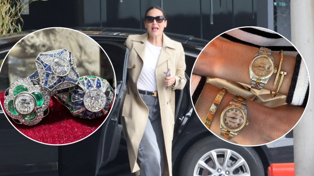 Tamara Falcó, con algunas de las joyas de la marca que ha sufrido el atraco