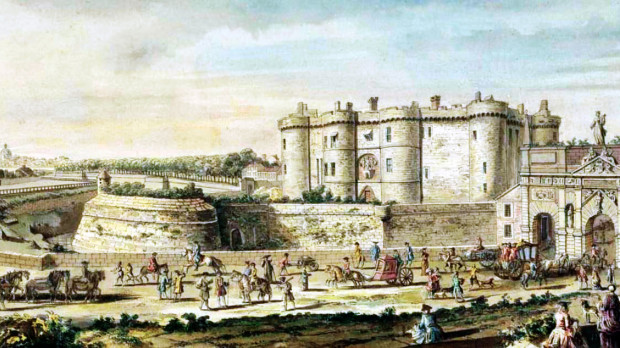 La Bastilla y la Porte Saint-Antoine vistas desde el noreste 1715--19