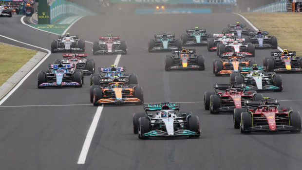Salida del GP de Hungría en 2022